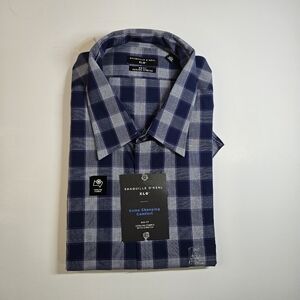 Shaquille O'Neal Button Front Shirt Tall Fit Sz 19 34/35  3XL.